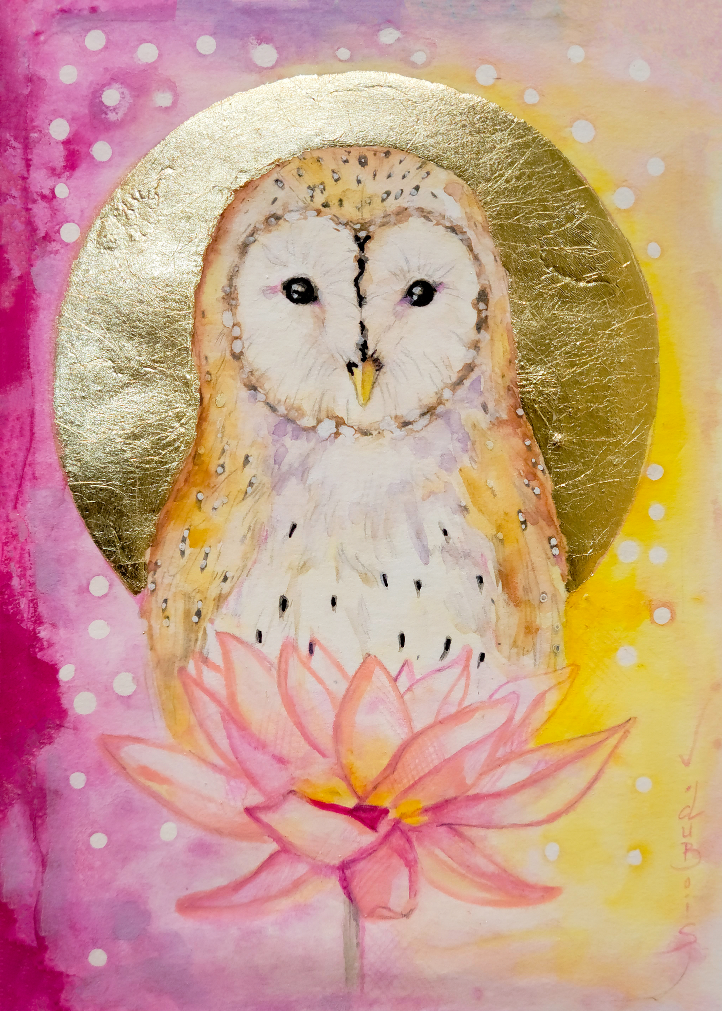 Reproduction | Watercolor | Little owl