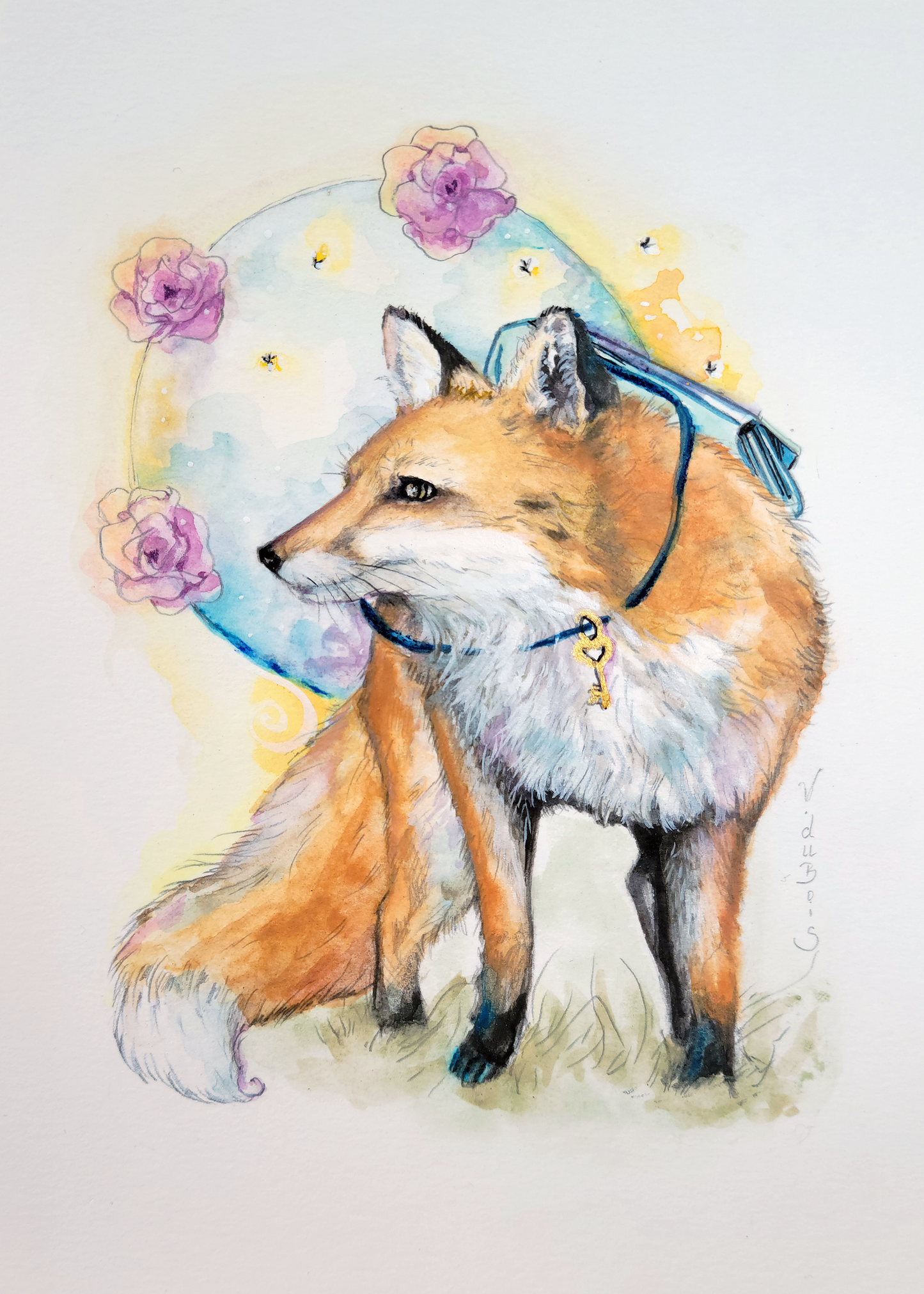 Reproduction | Watercolor | Fox