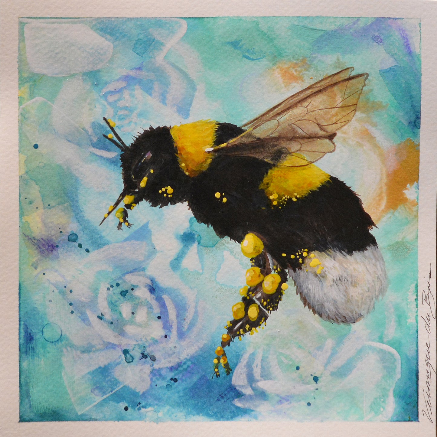 Original | Watercolor | bumblebee study
