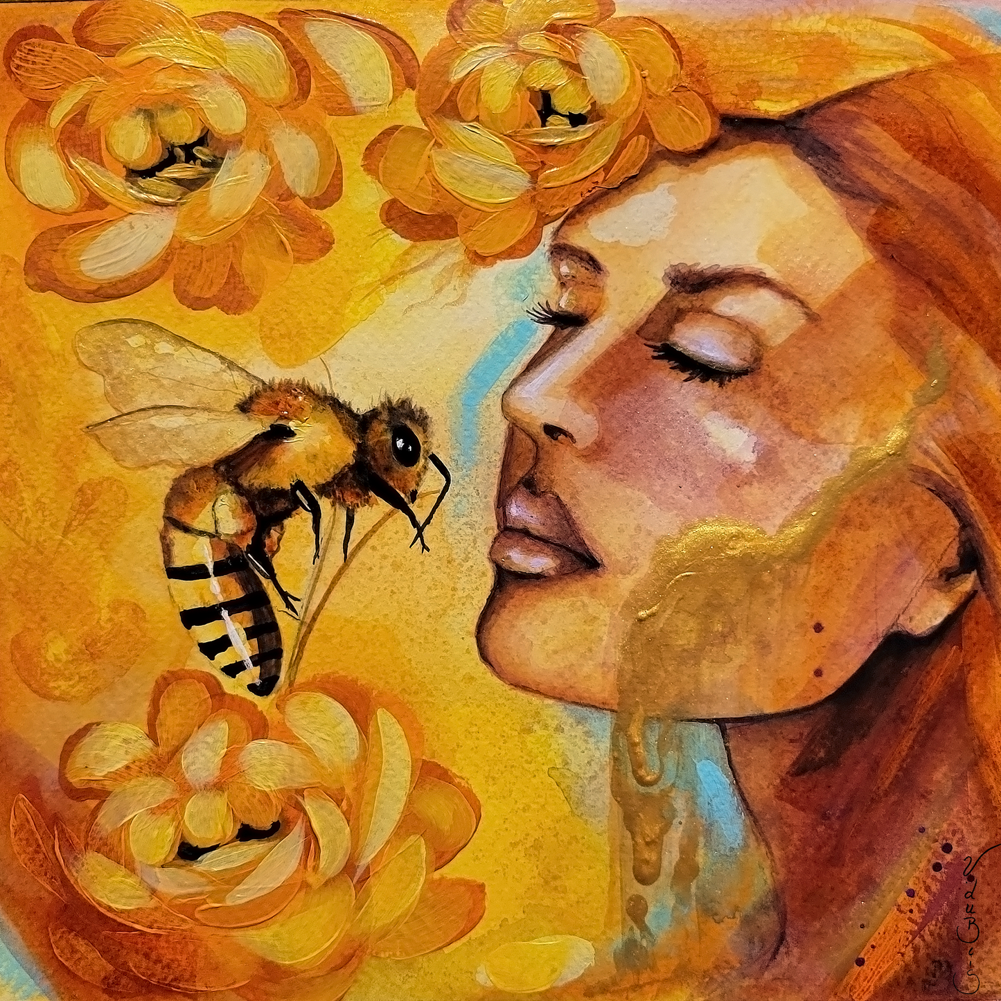 Reproduction | Watercolor | Golden Reveries