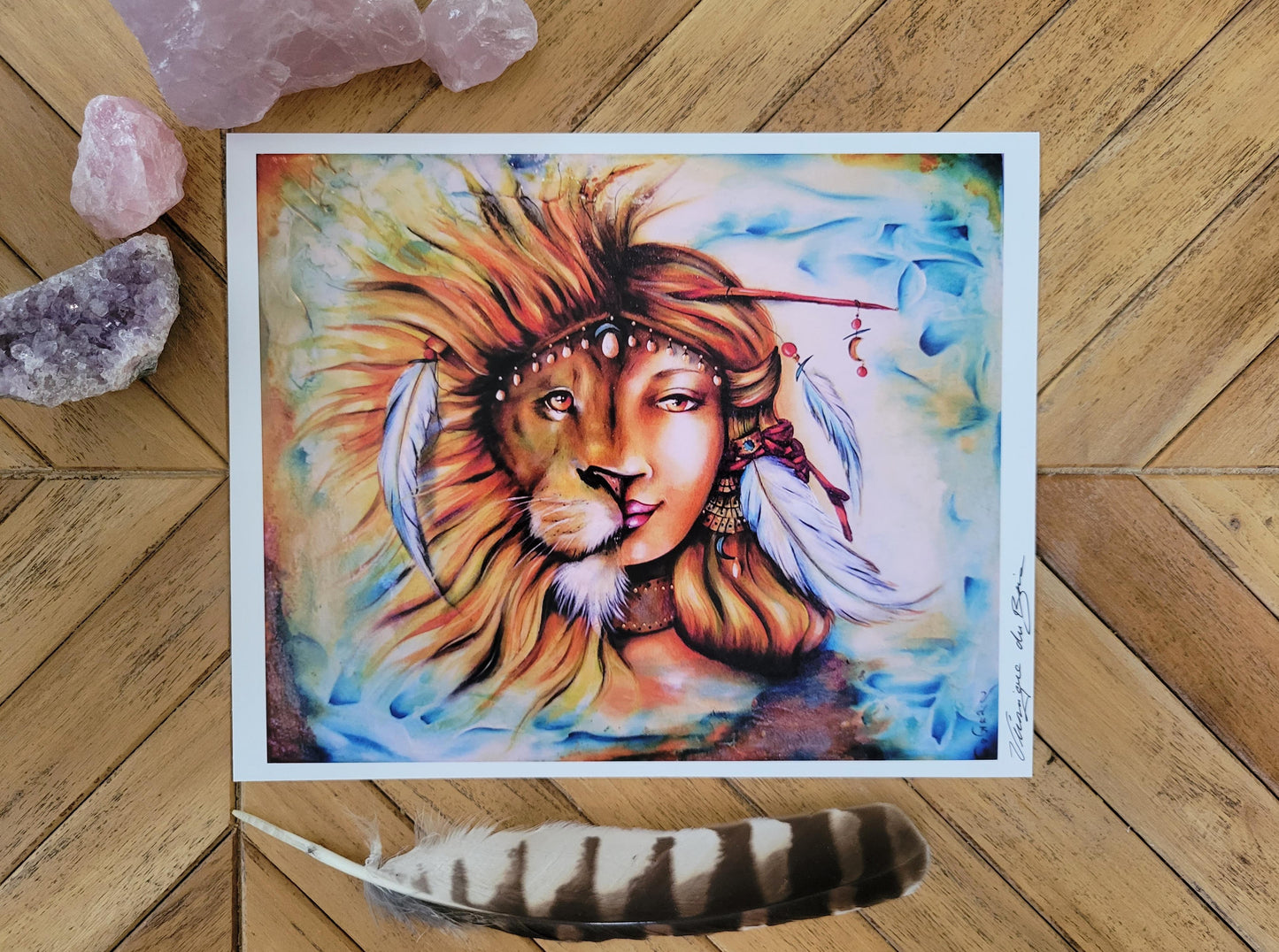 Print | Painting | The Lion Woman