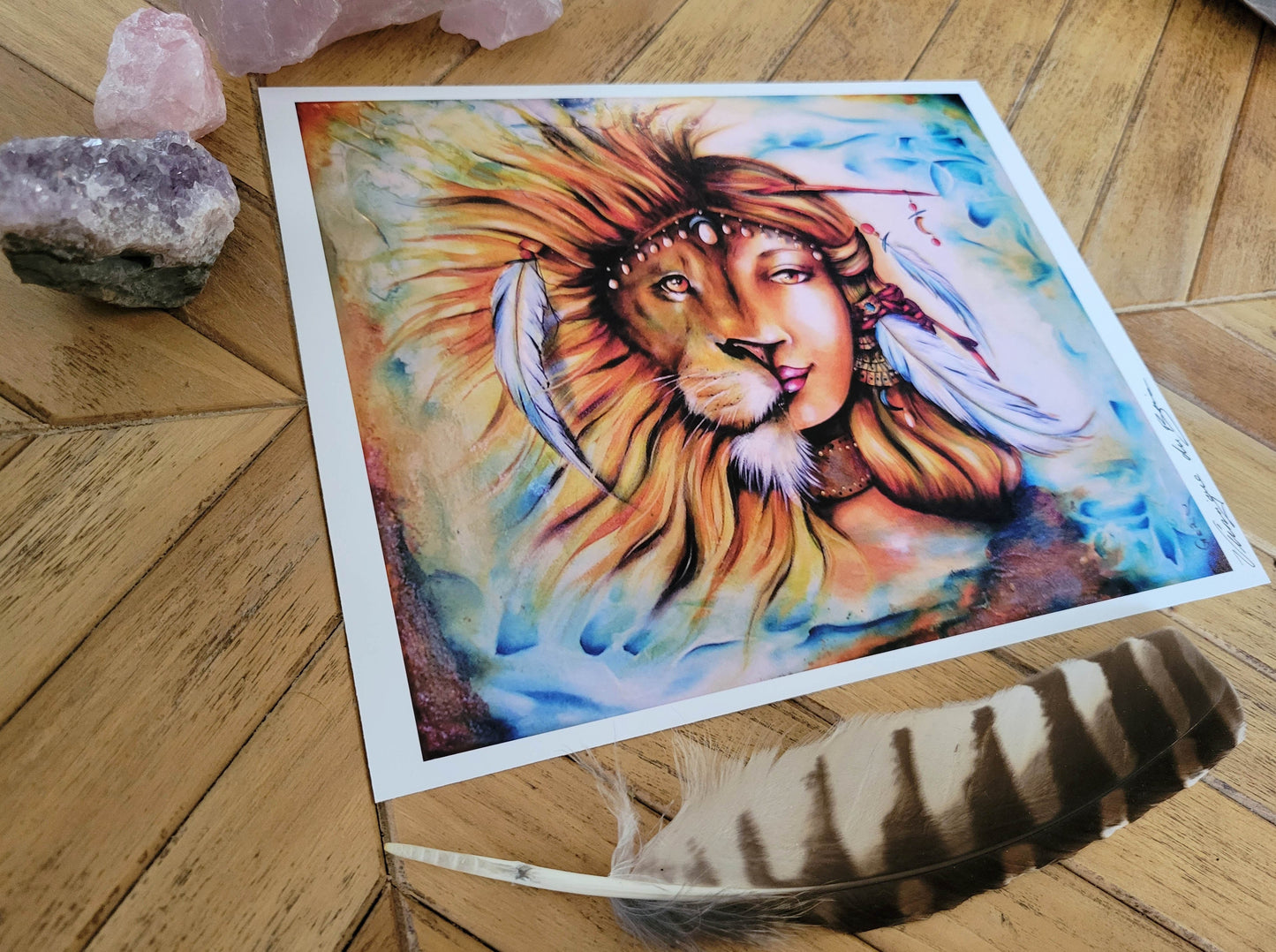 Print | Painting | The Lion Woman