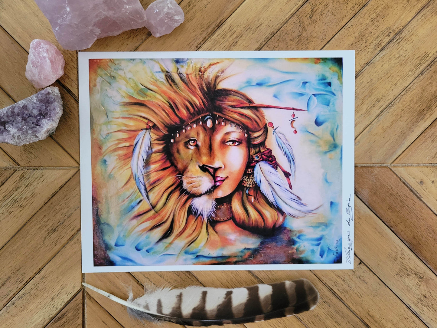 Print | Painting | The Lion Woman