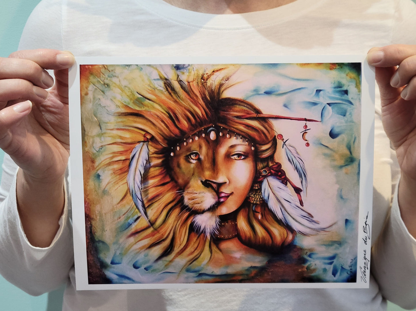 Print | Painting | The Lion Woman