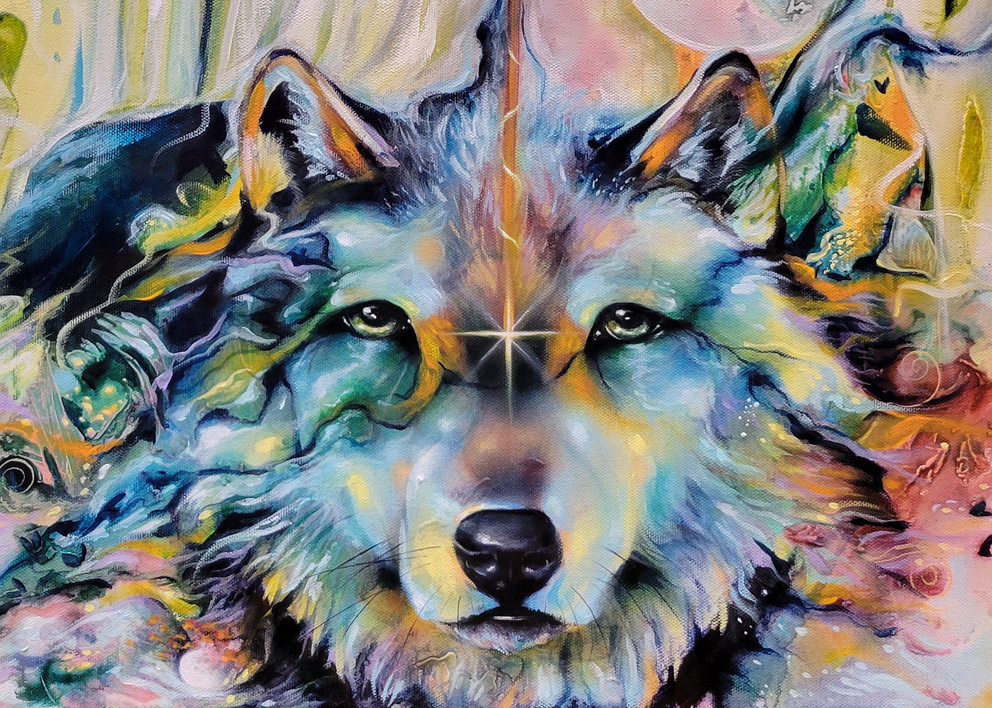 Reproduction | Peinture | Loup-énergie