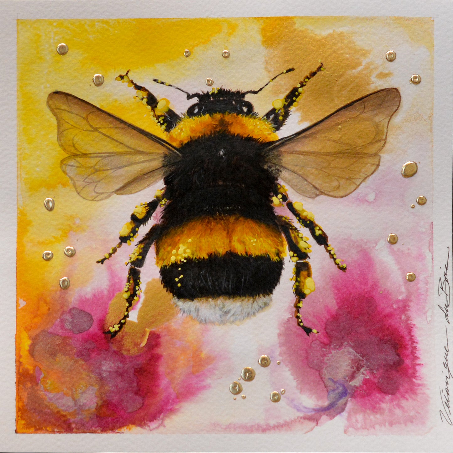 Reproduction | Aquarelle | Bourdon d'amour